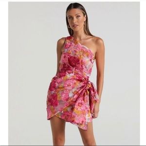 Showpo brailey one shoulder mini dress